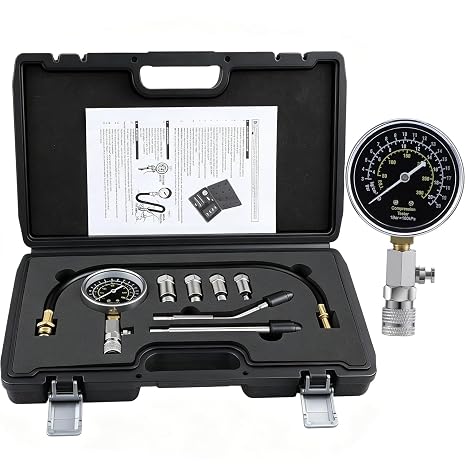 Kompressionstester Kompressionsprüfer Benzin Kompressionsmessgerät Motor Kompression Zylinder Kompressionsmesser Kompressionstest M10 M12 M14 M18