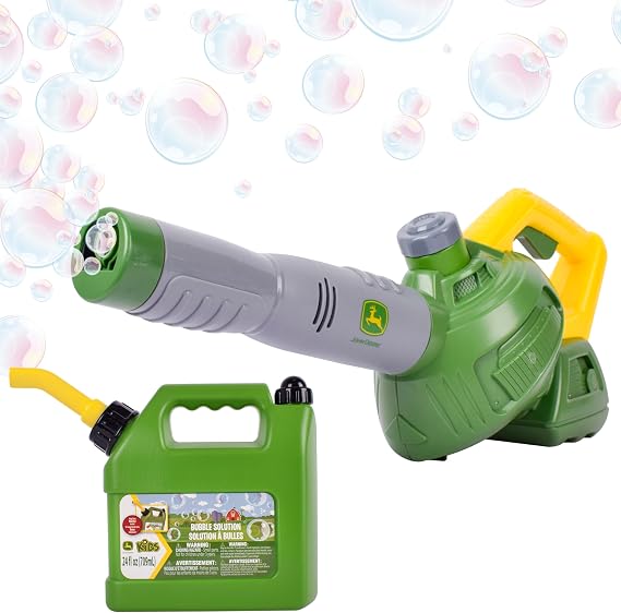 John Deere Bubble Leaf Blower - 24 oz Refill, Bubble Machine - Ages 3+