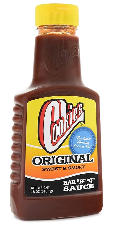 Cookies BBQ Original Barbecue Sauce, 18 Oz, Sweet Smoky Sauce for Grilling
