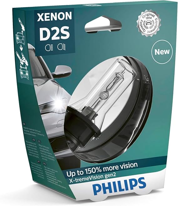 Philips D2S 150% X-treme Vision Xenon Bulb, 1 Piece