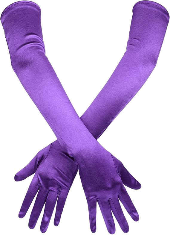 SAVITA Long Satin Gloves