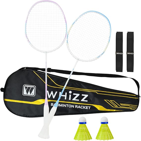 WHiZZ Carbon Graphite Badminton Racket Set Exclusive Frame Design