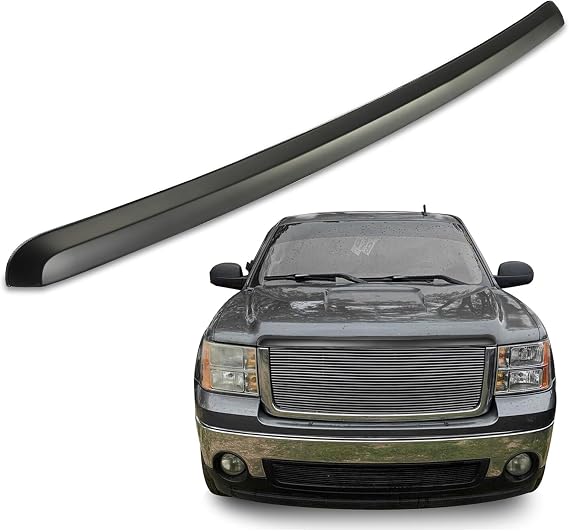 ECOTRIC Hood Molding Trim Compatible with 2007-2013 GMC Sierra