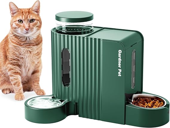 Pet Automatic Feeder Feeding Water Integrator Kitten Puppy 3.85L