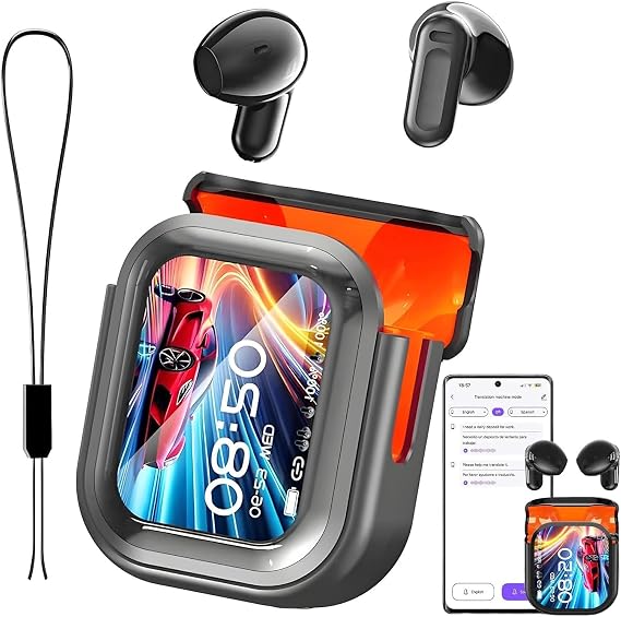 NE20 AI Translation Earbuds Real Time, 165 Language Translator Earbuds, 4-in-1 Audifonos Traductores Ingles Espanol Wireless Translating Ear buds Bluetooth 6.0 Headphones for Travel Meeting Learning