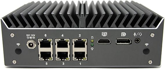 Protectli Vault Pro VP4630-6 Port, Firewall Micro Appliance/Mini PC - Intel i3, 2.5G Ports, DDR4 RAM, M.2 NVMe or SATA SSD Storage, AES-NI, 8GB RAM, 120GB SATA SSD
