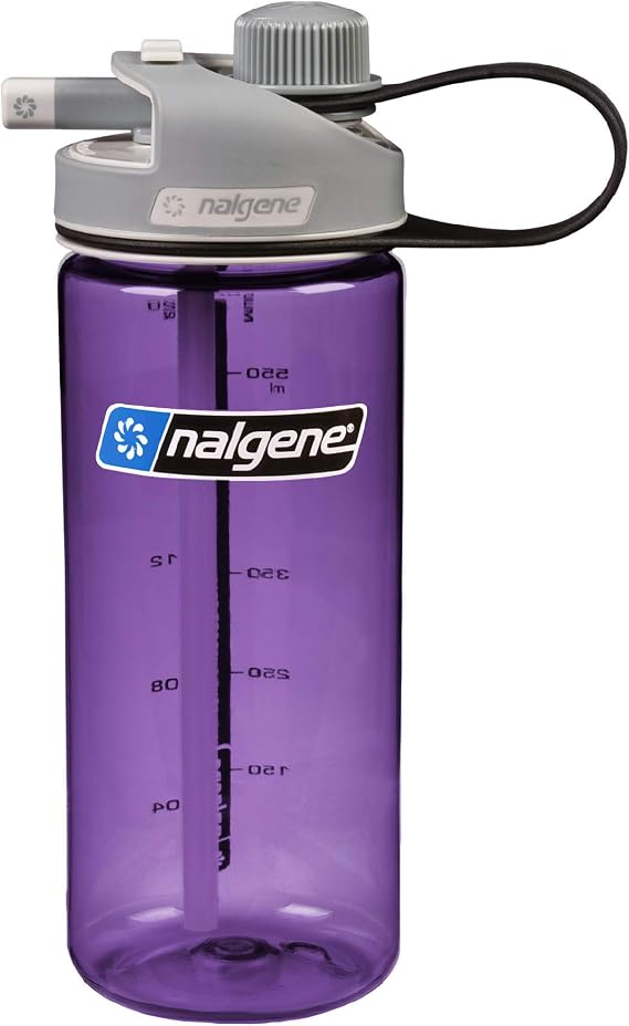 Nalgene Tritan BPA-Free MultiDrink Water Bottle, 20 OZ, Purple