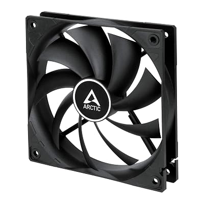 ARCTIC F12 PWM - 120 mm PWM Case Fan, PWM-Signal regulates Fan Speed, quiet motor, Computer, Fan Speed: 230-1350 RPM - Black