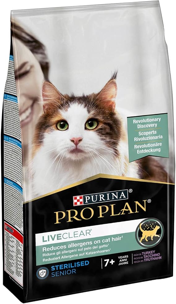 PRO PLAN Liveclear 7+ Turkey Sterilized Cat Food 1.4 kg