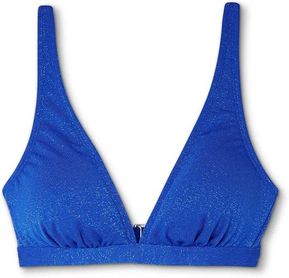 Xhilaration Women's Juniors' Metallic Bralette Bikini Top -