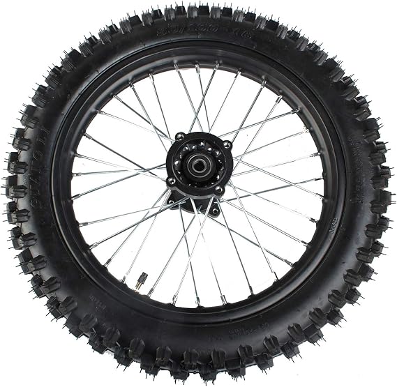 X-PRO 16" Rear Wheel Rim Tire 3.0-14 with 15mm Bearing Assembly for Dirt Bikes