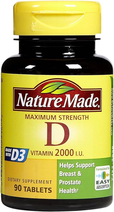 Nature Made Vitamin D, 2000 IU 90ct 90 ea