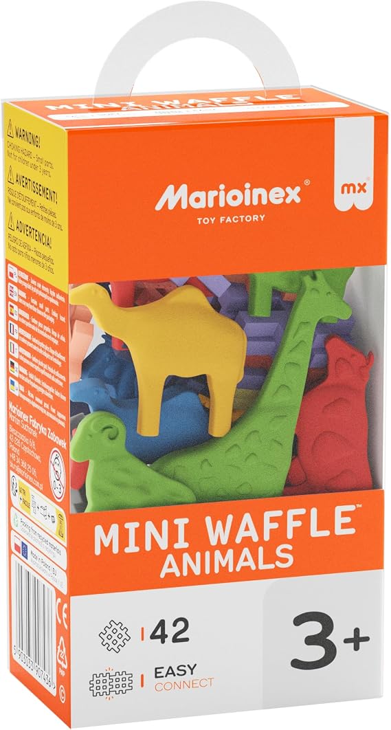 Marioinex Mini Waffle Animals 42-Piece Set
