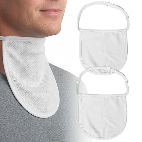 EDWERD Neck Trachea Incision Protector Stoma Guard Cover Breathable Throat Nursing Shield for Laryngectomy & Tracheostomy, 2 Pcs
