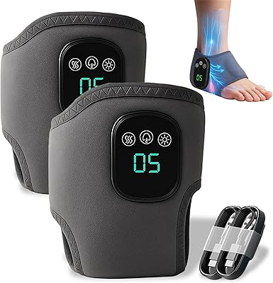 GDSAFS 2026 Upgrade Foot Massager for Neuropathy, Cordless Portable Foot Renew Triple Method Massager, 3 Vibration Grade & 5 Heat Grade, for Achilles Tendinitis & Plantar Fasciitis Pain Relief 2PCS