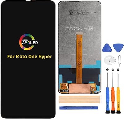 A-MIND for Motorola Moto One Hyper XT2027 6.5 inch Screen Replacement XT2027-1 XT2027-3 LCD Display Touch Digitizer Full Assembly Repair Kits,with Free Screen ProtectorTools
