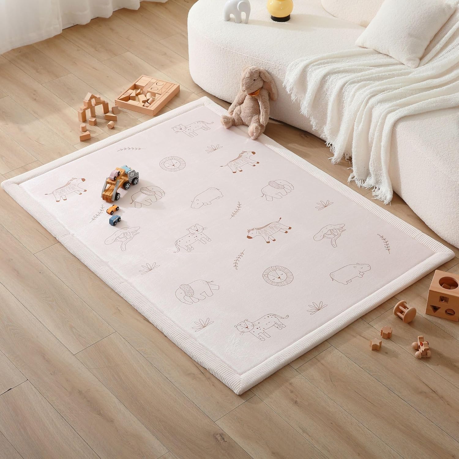 Hakuna Matte Cloud-Soft Baby Play mat 170x120x2.5cm - Children's Room Carpet Memory Foam - Baby Crawling mat with Non-Slip Bottom - Padded Play mat, Children's Carpet, Tatami mat