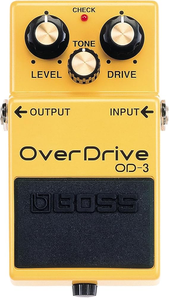 BOSS OD-3 | Compact Overdrive Pedal | Unique Overdrive Circuitry | Warm, Dynamic Tone with Amp-Like Feel | A Pedalboard Essential | Perfect for Classic Rock, Metal & More | Easy-To-Use Controls | Drive and Tone and Level Controls, Buffered Bypass, 9V Battery or Psa Adapter, 73x129x59 Mm, 370 G