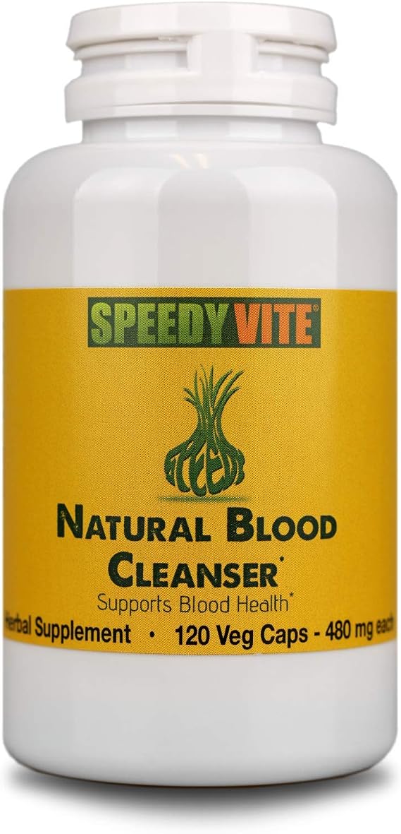 Natural Blood Cleanser Capsules Organic Supplement SpeedyVite (120 Vegetable Powder Capsules)