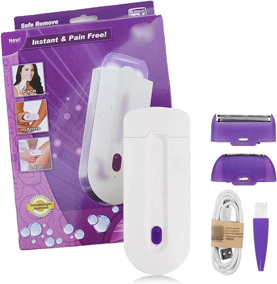 Focusothing Silky Smooth Hair Eraser, Painless Hair Removal for Women, Flawless Touch Facial Hair Remover,Light Technology Hair Remove, for Armpits Back Legs Arms Face Bikini Line A-1set
