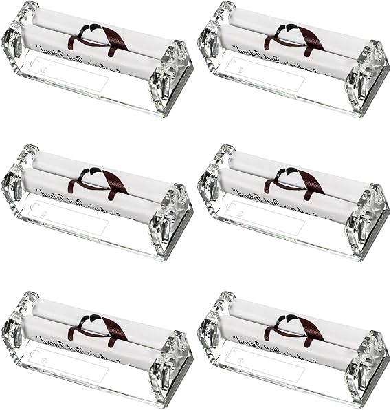 6 Pcs Cigarette Roller Plastic Cigarette Rolling Machine Hand Size Rolling Machine Cigarette Roller 78mm Cigarette Making