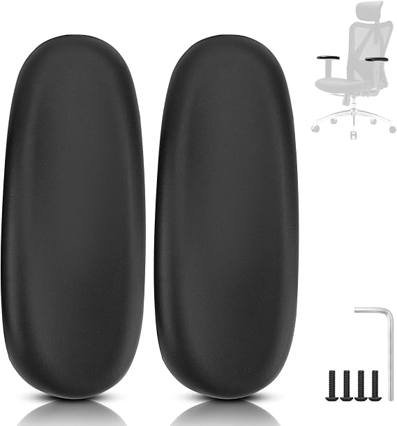 Armrest Pads Replacement for Sihoo M18 Chair -Ergonomic Chair armrest Parts, arm Pads caps for SIHOO M18 Chair,Black