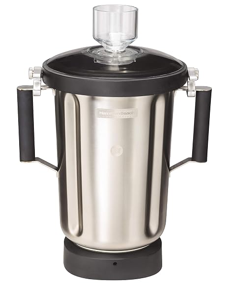 Hamilton Beach Commercial 6126-1100S HBF1100S 1 gal/4 L Container, 6" L, 7.5" W, 12" H, Stainless Steel