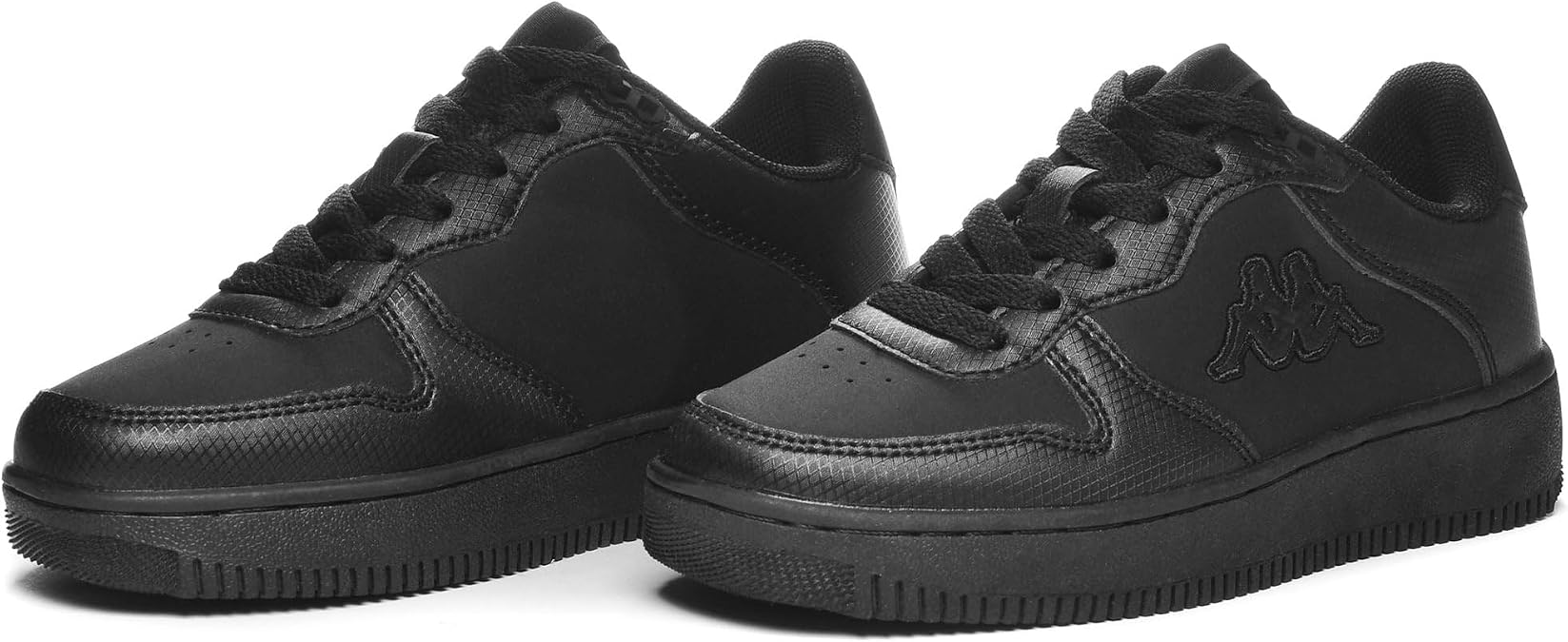 KAPPA Kids Unisex Logo Maserta KID Sneaker, Black, Size 32