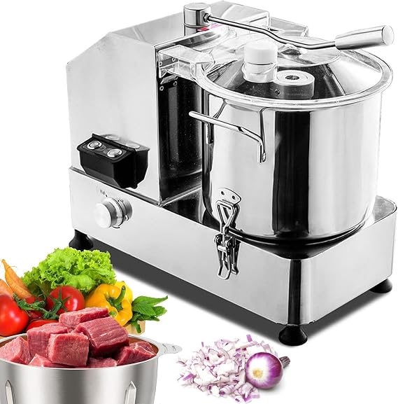 Multifunctional Electric Food Chopper for Veggie & Meat, Automatic Food Processor with Adjustable Speed, Commercial Stainless Steel Vegetable Grater,15L