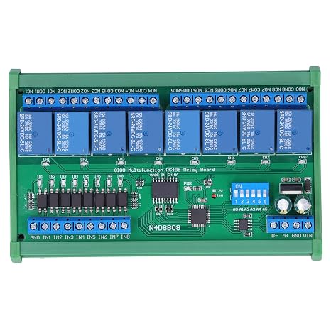 Relay Board Rail Box Relay Solid State Relay 8 Inputs 8 Output PLC Expansion Module Industrial Supplies DIN35 24V N4D8B08-R