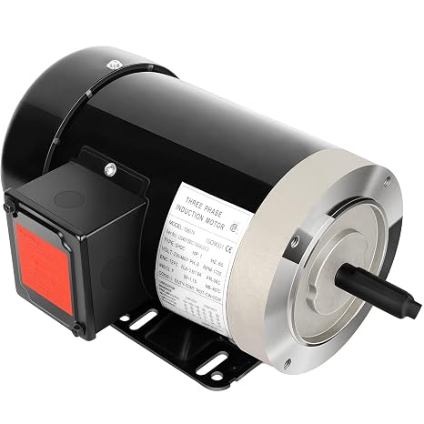 1HP General Electric Motor 1725RPM Three Phase 56C Frame 230V/460V TEFC