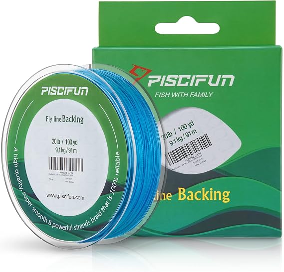Piscifun Fly Line Backing, Braided Fly Backing Line