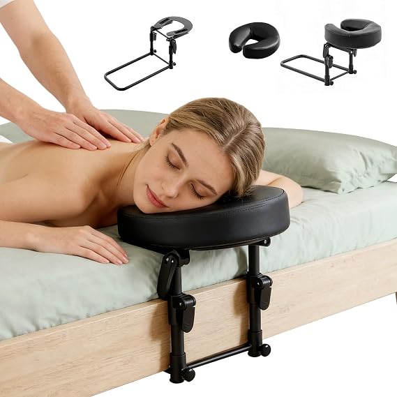 Massage Headrest for Bed Mattress, Bed Massage Head Cradle with Pillow