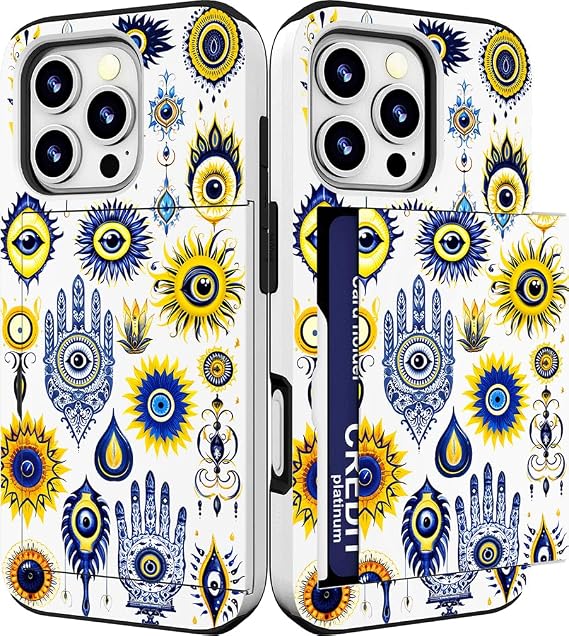 for iPhone 13 Pro Case - Blue Evil Eyes Collection