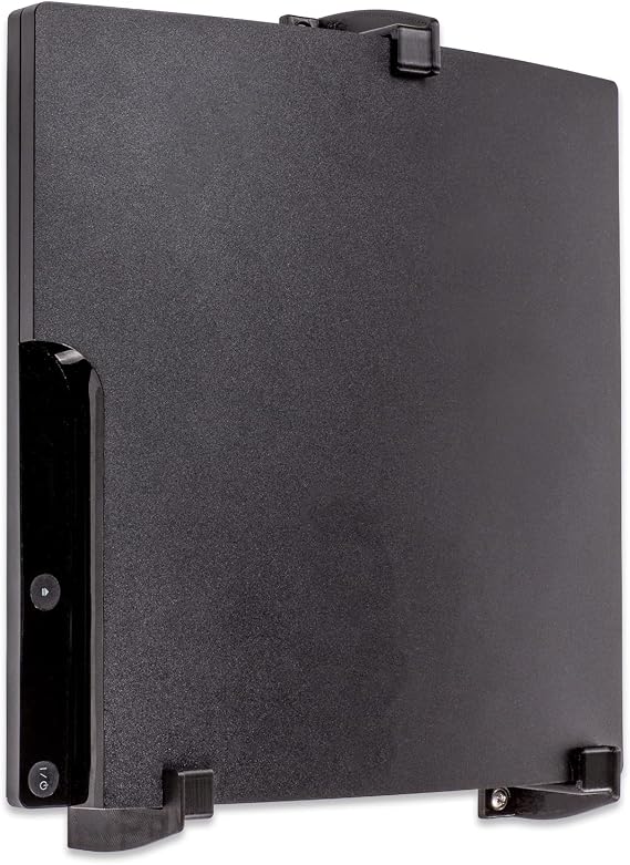 P3D-Lab Wall Mount for Playstation 3 PS3 Slim, Wall Bracket Black: A Perfectly Sized, Strong, Secure Home for Your Console - Made in UK