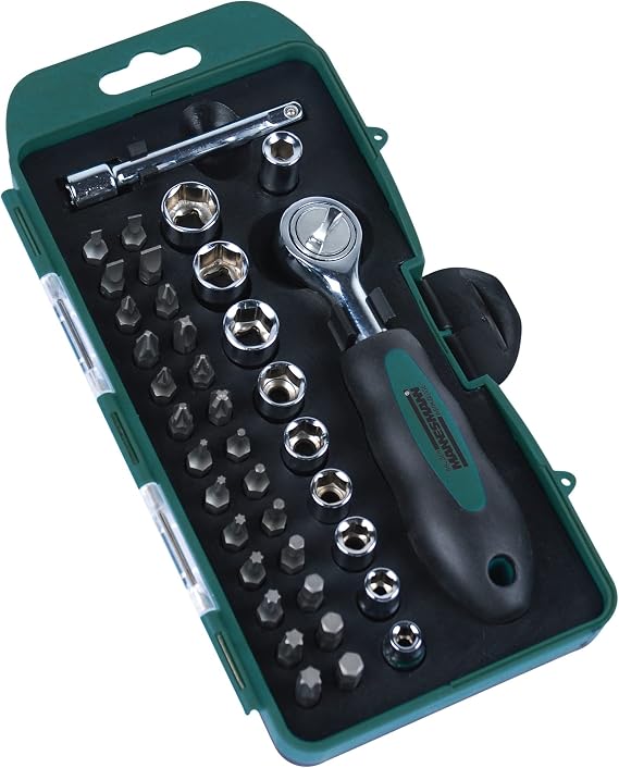 Mannesmann Bits and Socket Set (38 Pieces)