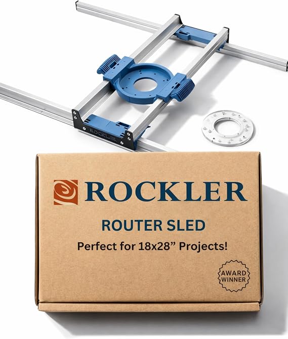 Rockler Benchtop Board Slab Flattening Jig for Precision Woodworking