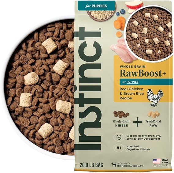 Instinct RawBoost Puppy Food + Freeze Dried, Chicken & Brown Rice, 20 lb.