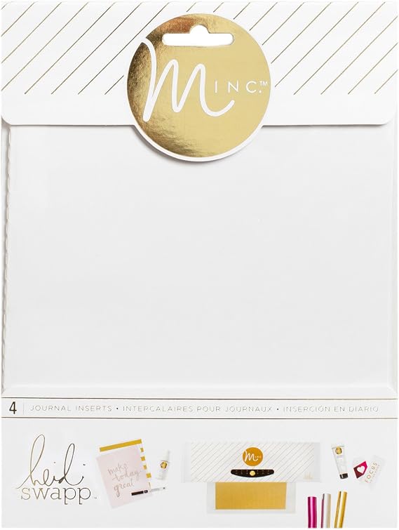 American Crafts Heidi Swapp Minc Journal Inserts Pages 4 Piece