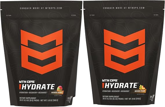 MTN OPS Hydrate Rainbow Sherbet + Mango Peach Bundle