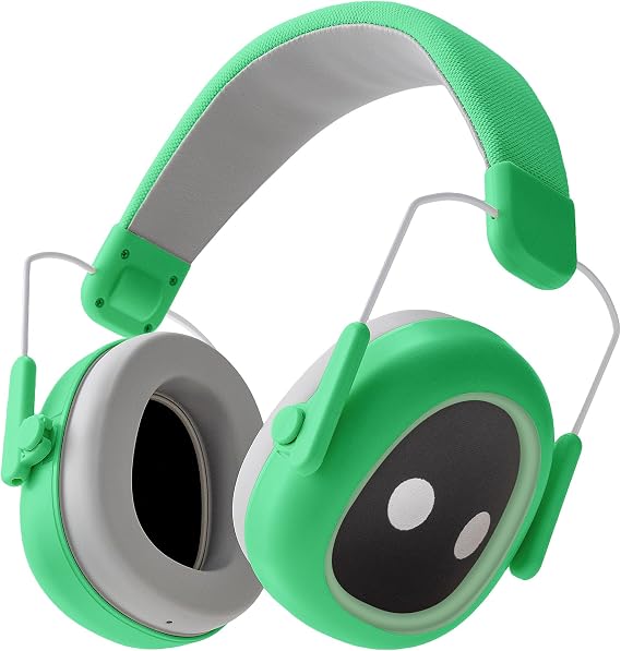 Ear protection for kids, 30dB NRR, 5.5 oz, Lightweight Adjustable | Ear Muffs for Noise Reduction: Hearing Protection Earmuffs for Monster Jam, Autism Sensory, Concerts, Fireworks
