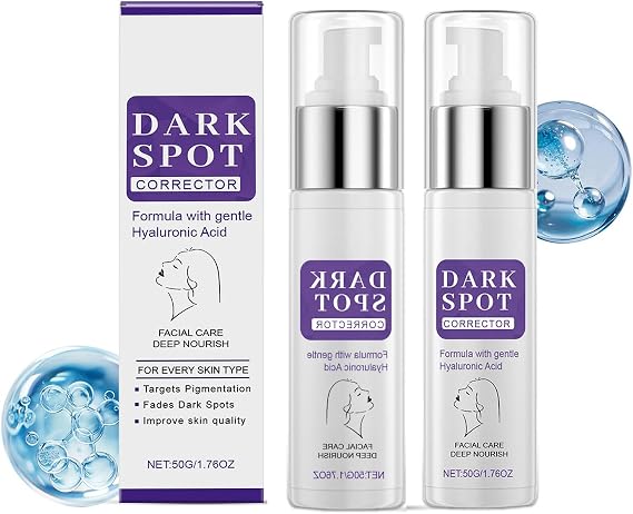 2 x Face Pigment Spot Removal Cream, 50 g Multi Glow Essence, Against Pigment Spots, Melasma and Age Spots, Anti-Sunburn Niacinamide Essence for Men and Women