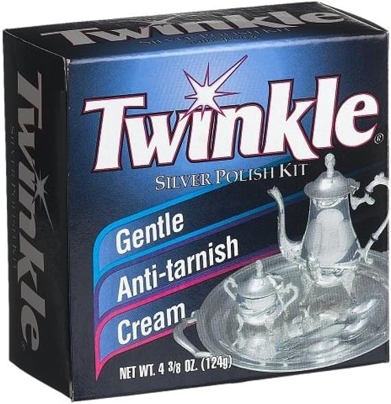 Twinkle Silver Polish Kit, Gentle Anti-Tarnish Cream 4.38 oz (Pack of 6)