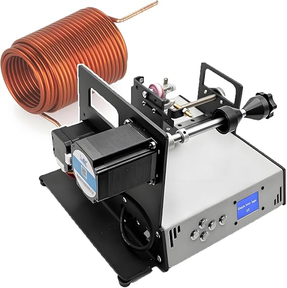 Automatic Coil Winding Machine Desktop CNC Winder with Auto-Wire Alignment, Precision 0.01mm, for Motor Coils, Fishing Lines