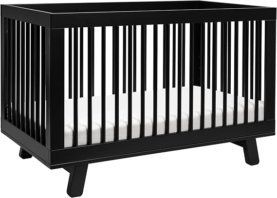 babyletto Hudson 3-in-1 Convertible Baby Crib, Black