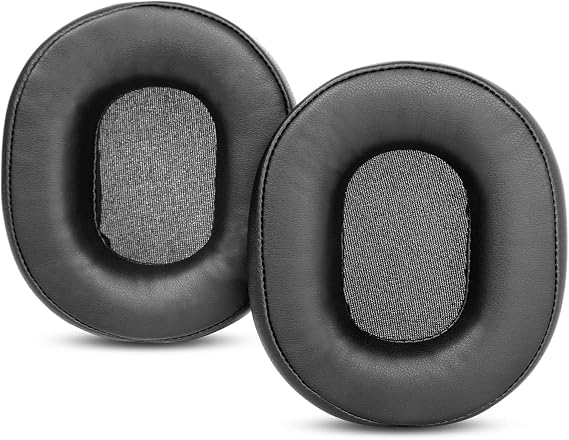 E-7 E7 Ear Pads TaiZiChangQin Earpads Ear Cushions Memory Foam Replacement Compatible with Mixcder E7 E 7 Headphone Protein Leather Black
