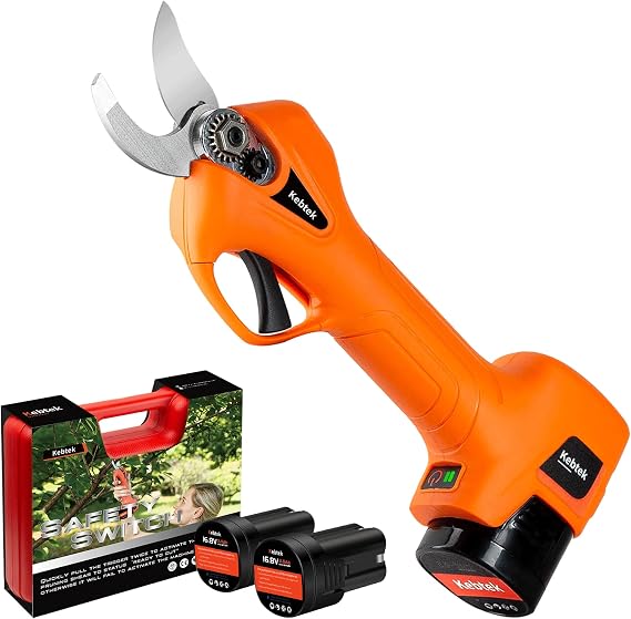 Kebtek Cordless Pruning Shears 25MM Electric Pruners 880G Lightweight