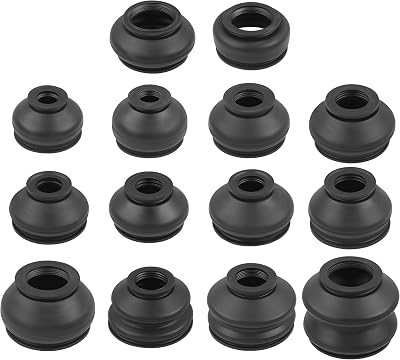 14PCS Rubber Tie Rod Boot Cover Balljoint,Universal Ball Joint Boot Replacement as Rack and Pinion Boot,Compatible Ball Inner Tie Rod Boot Car Accessories Fit for Cars SUVs Trucks 14PCS
