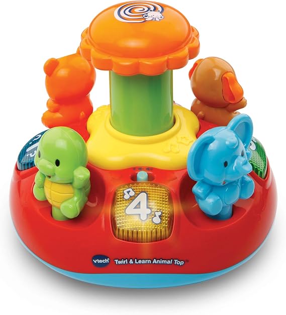 VTech Baby Push & Play Spinning Top, English