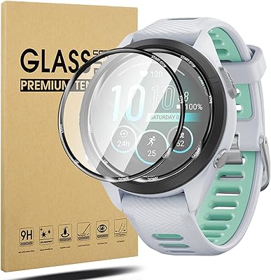 Suoman 2-Pack for Garmin Forerunner 265S Screen Protector, [Anti-Scratch] Ultra-thin High Definition Soft Screen Protective Film